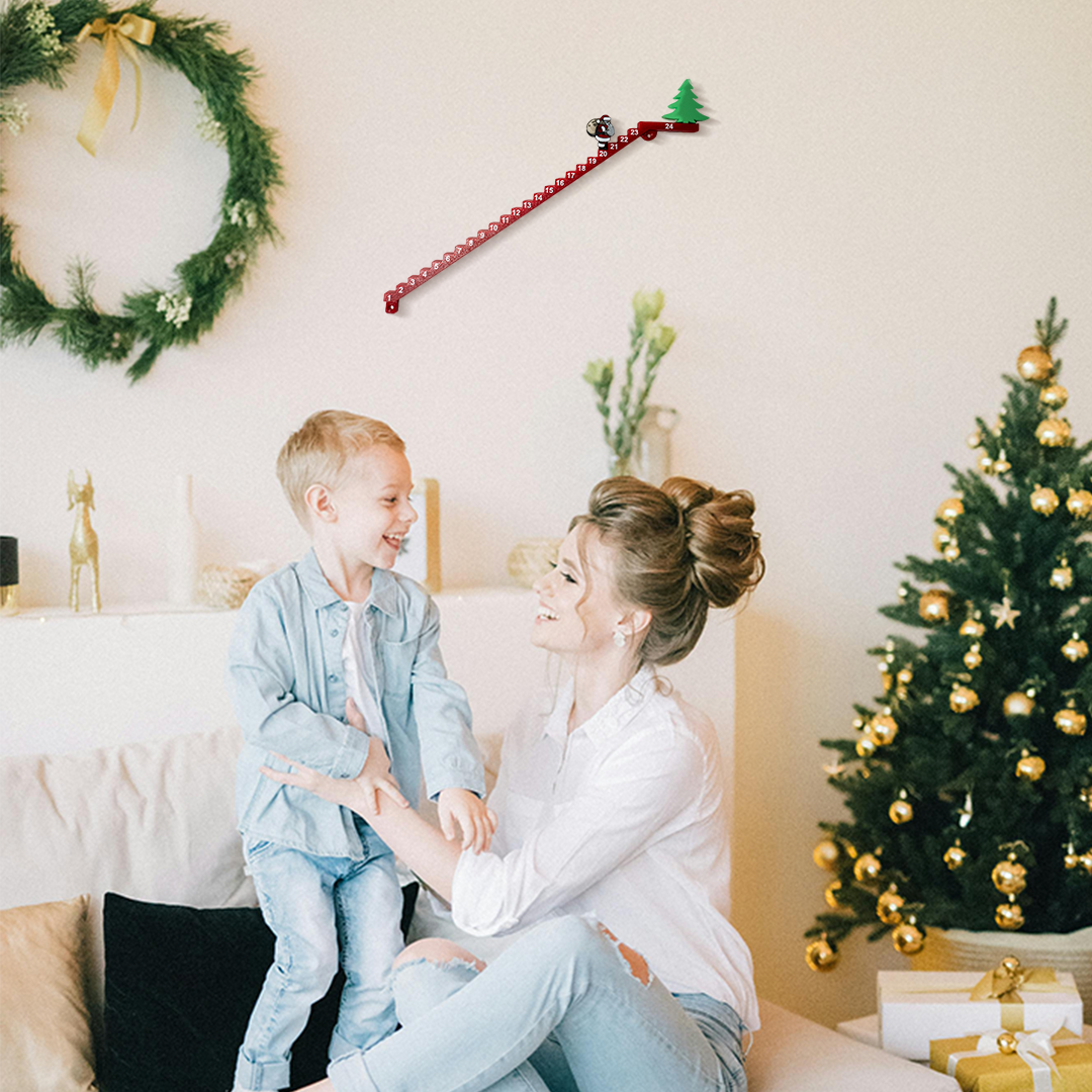 Calendario navideño escalera Santa