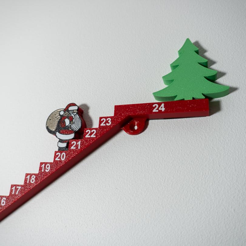 Calendario navideño escalera Santa