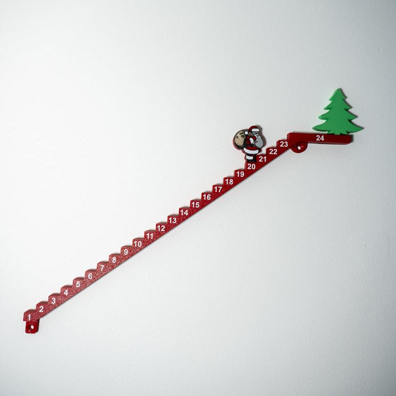 Calendario navideño escalera Santa