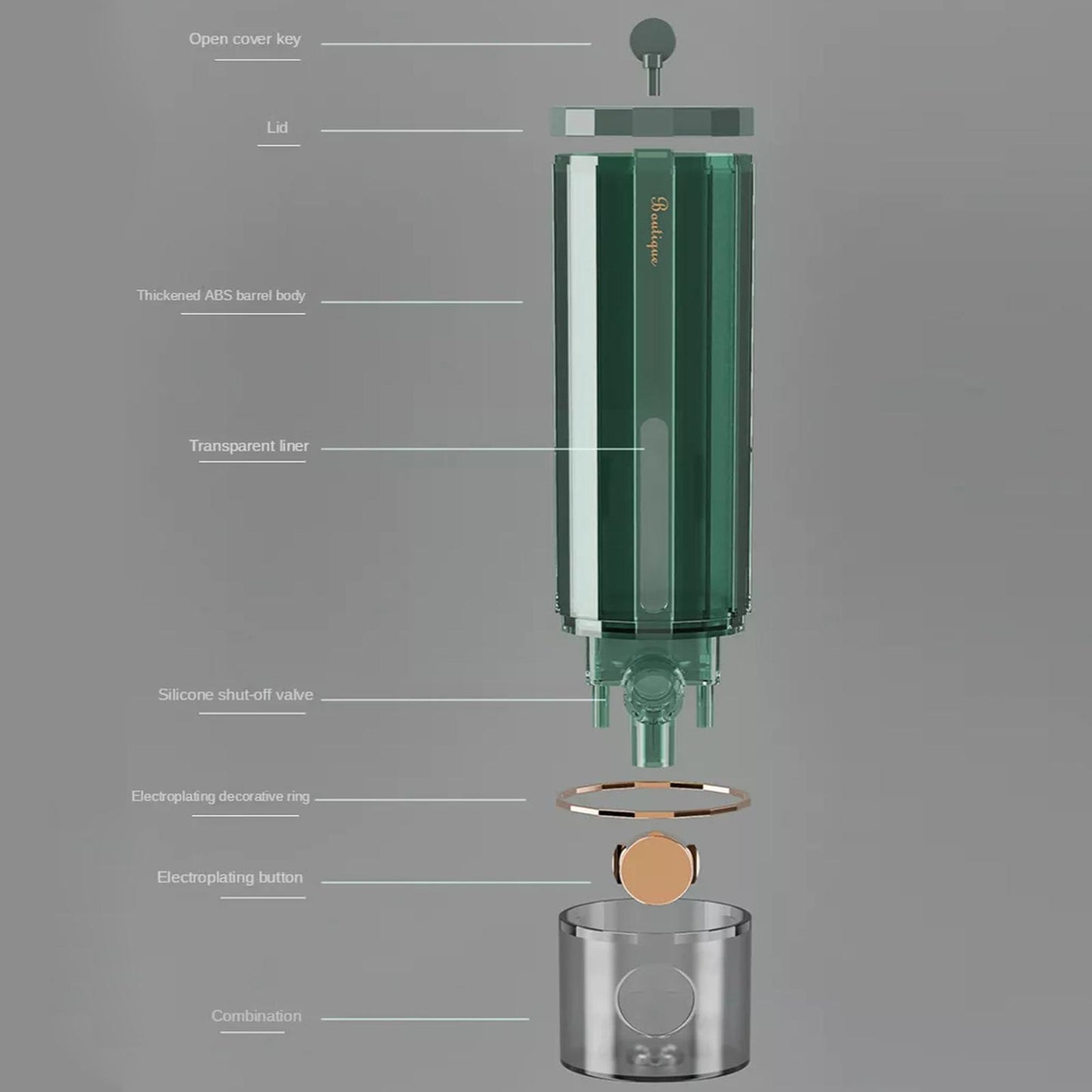 Dispensador De Jabón Liquido de Lujo